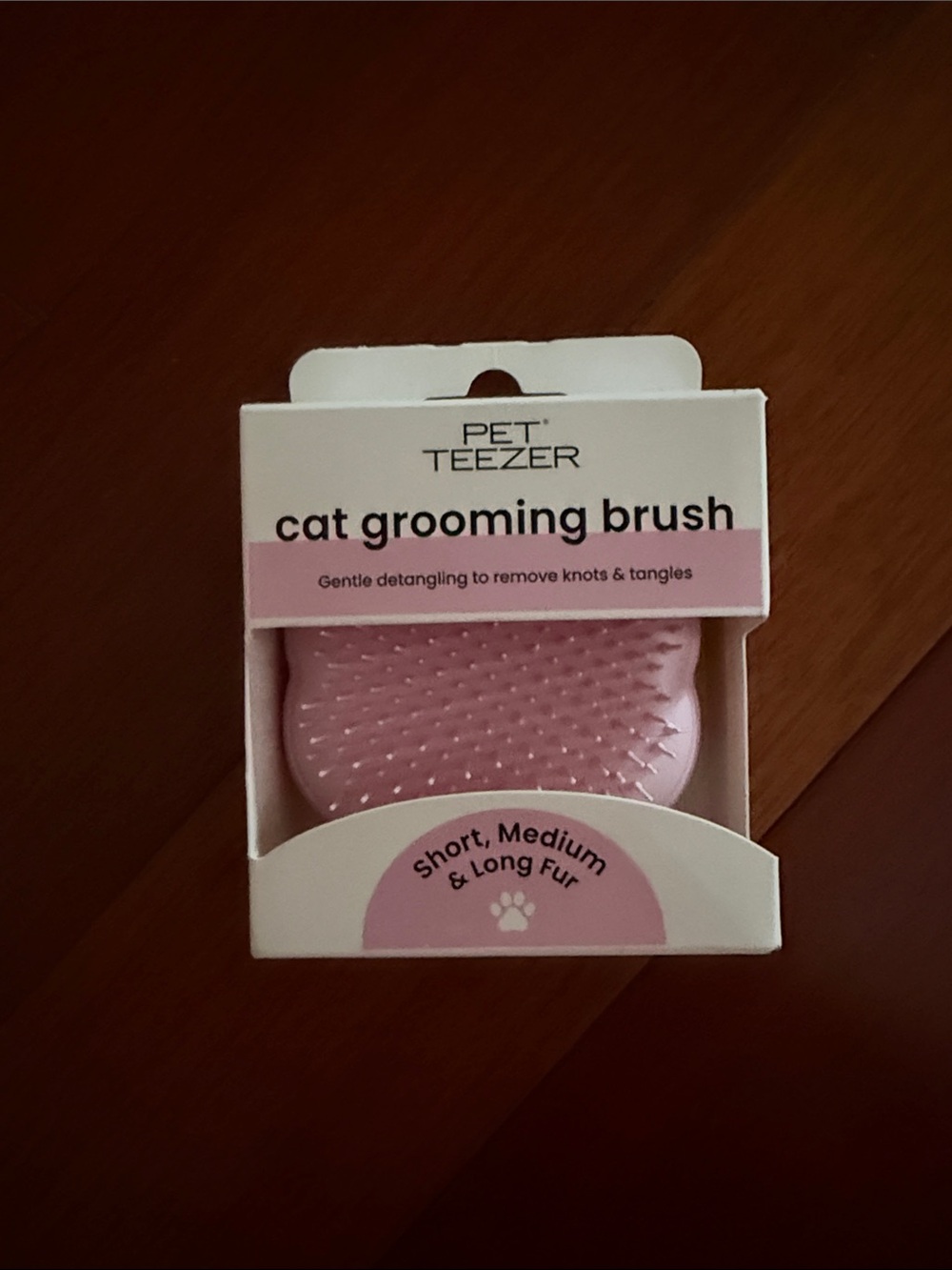 Pet Teezer Pink Cat Grooming Brush